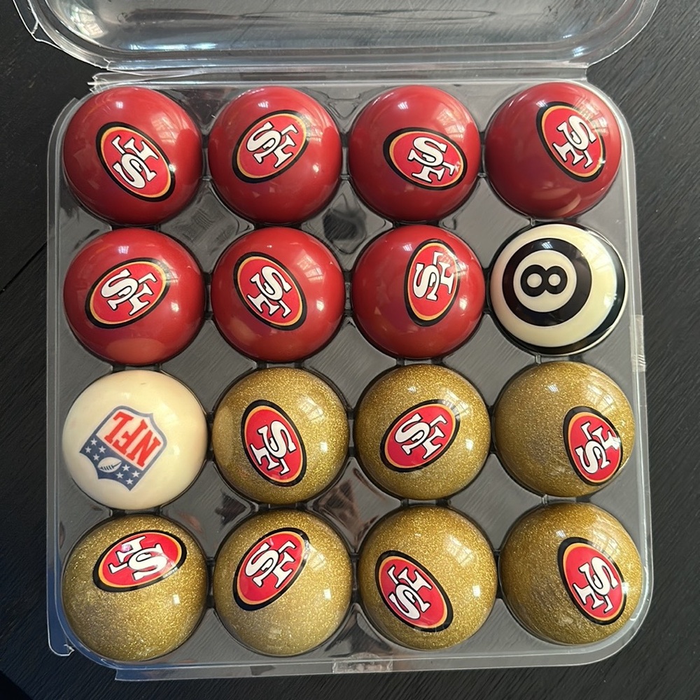 NFL Billiard Ball set 49ers